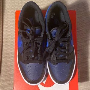 New! Nike Dunk Low “Midnight Navy/ Game Royal- Black” Boys 5Y Women’s 6.5